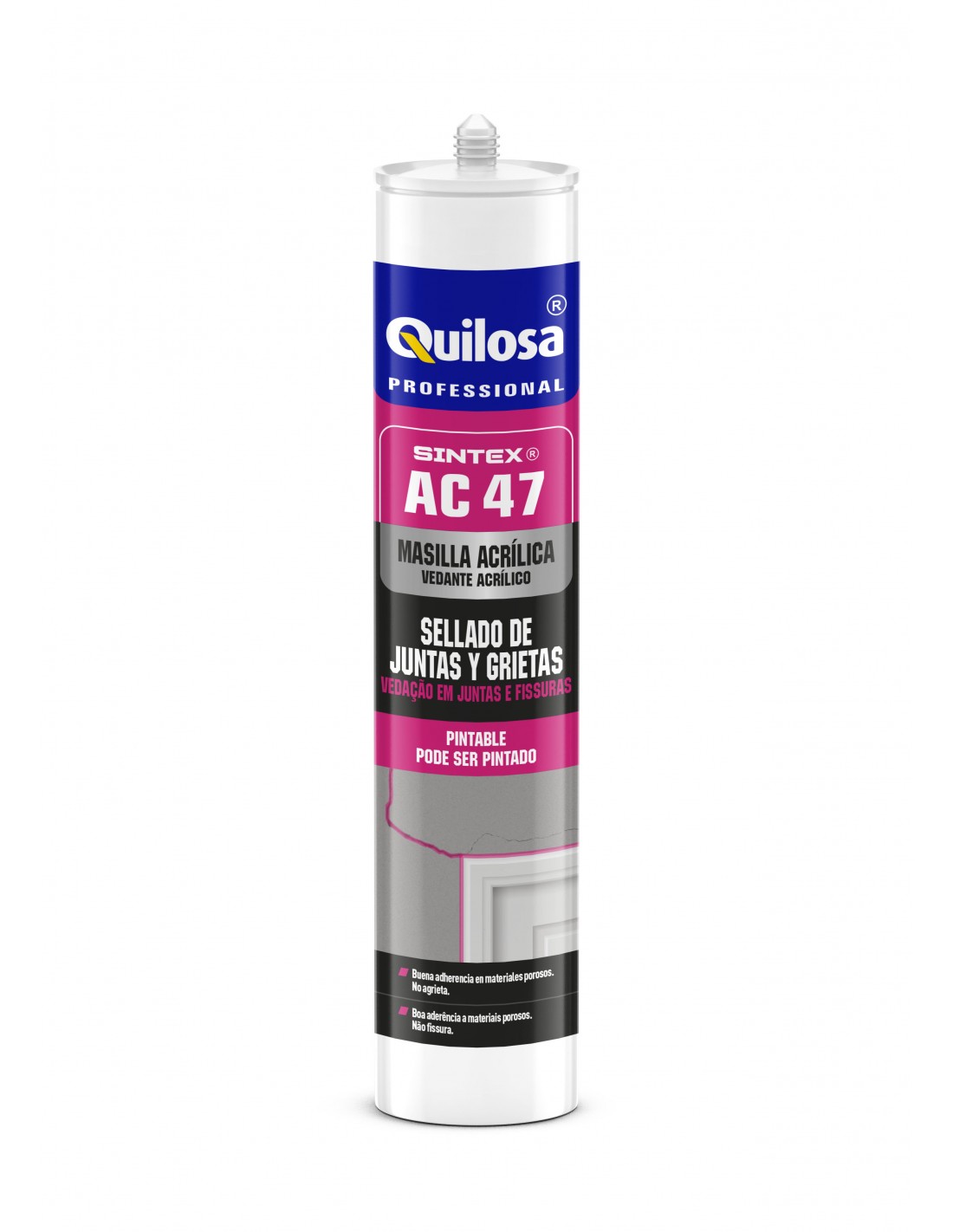 Mastic acrylique sec en 10 minutes - SINTEX AC47 Joints et