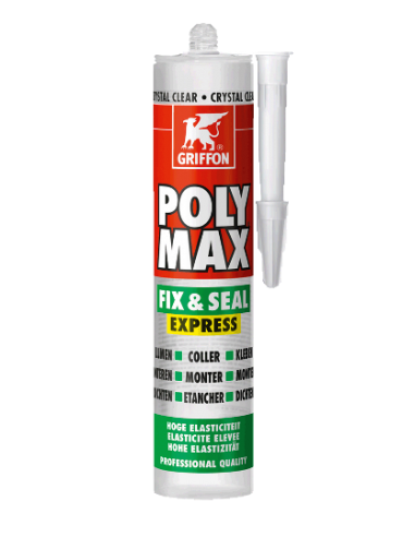 Colle de montage et mastic d’étanchéité tous matériaux – POLY MAX FIX & SEAL EXPRESS - Griffon