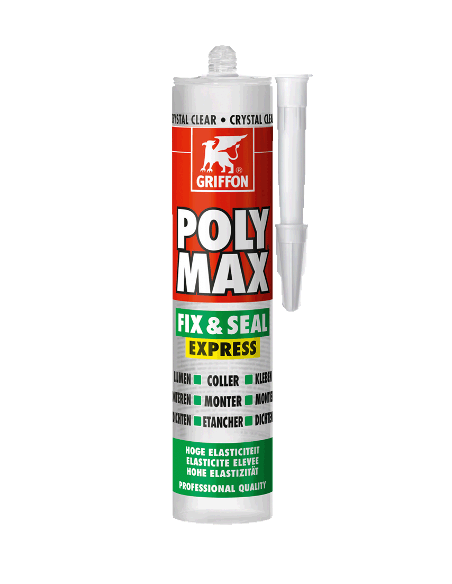 Colle de montage et mastic d’étanchéité tous matériaux – POLY MAX FIX & SEAL EXPRESS - Griffon