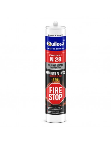 Mastic silicone neutre résistant au feu – N-28 FIRE STOP - QUILOSA