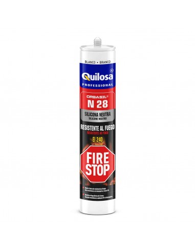 Mastic silicone neutre résistant au feu – N-28 FIRE STOP - QUILOSA