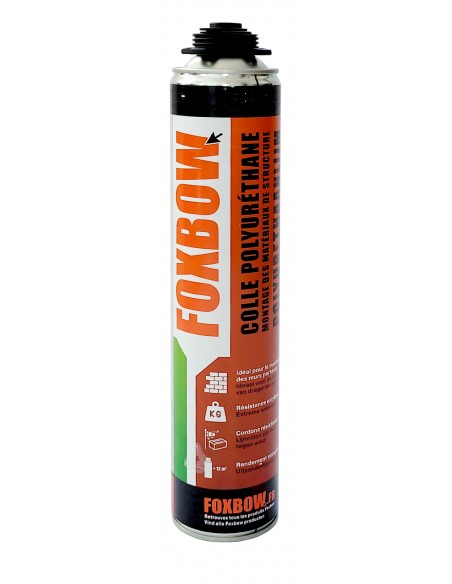 KIT 12 x colles de maçonnerie FOXBOW + 1 pistolet + 1 nettoyant / 1 cartouche de colle OFFERTE