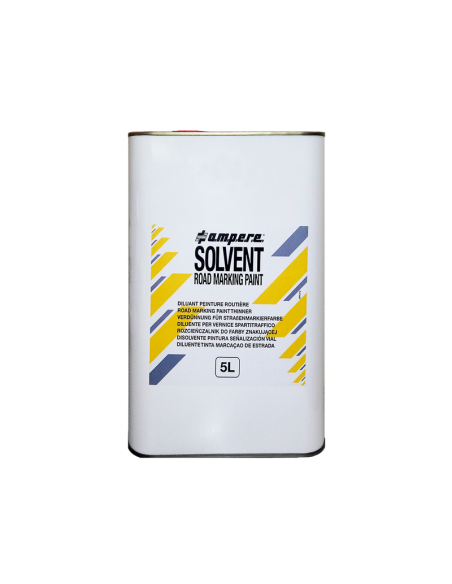 KIT PEINTURE ROUTIÈRE 5L BLANC (RAL 9016) ET SOLVANT 1L - AMPERE TRAFFIC ROAD MARKING PAINT®