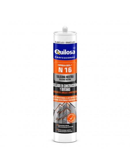 Mastic silicone neutre Label SNJF - Translucide - Construction et scellement des menuiseries - N 16 - QUILOSA