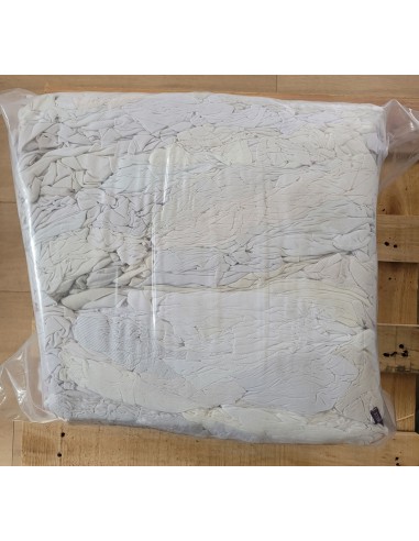 Chiffons blancs de nettoyage et essuyage – 10 kg