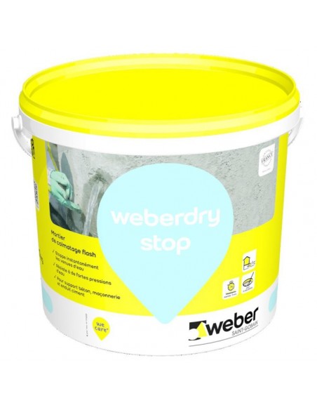 Mortier de colmatage ultra rapide – WEBERDRY STOP – Weber