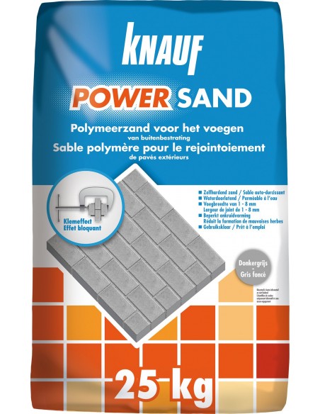 Sable polymère rejointoiement de pavés extérieurs - POWERSAND - Knauf